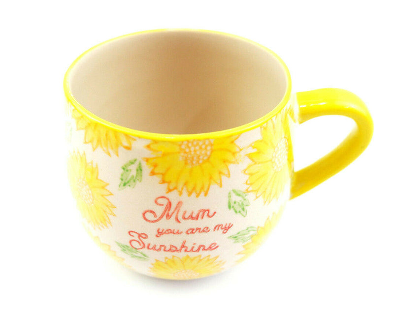 Mum Mummy Mam Day Sunflower You Are My Sunshine Bright Yellow Mug Cup Tea Coffee