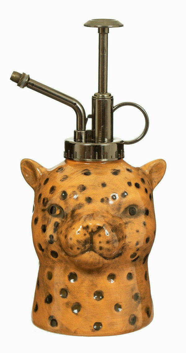 Sass & Belle Leopard Love Plant Ceramic Mister Water Spray Pot Indoor Garden