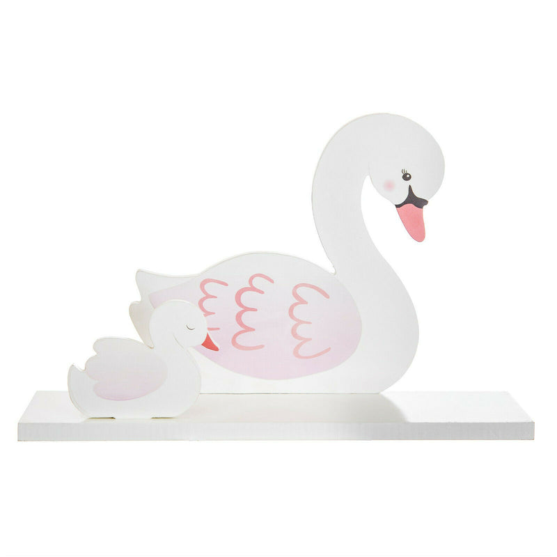 Sass and Belle Freya Swan Children Shelf Kids Room Wooden Shelf Storage Nursery