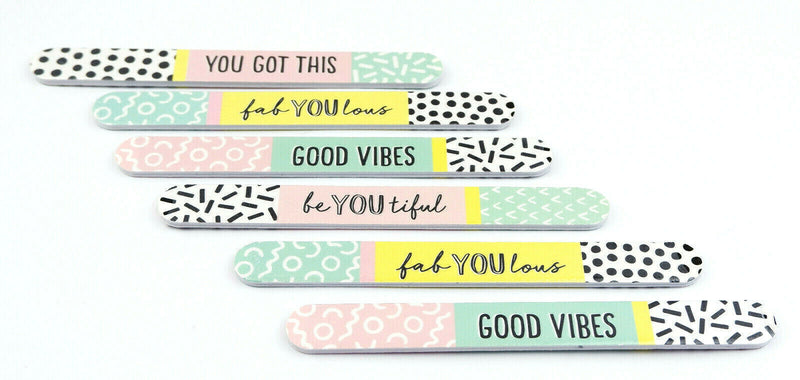 6 Set Novelty Nail File Set Manicure Emery Board-Party Bag,Hen Do Xmas Stockings