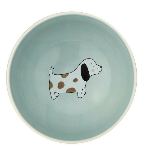 SASS & BELLE BARNEY THE DOG BOWL CEREAL BREAKFAST DESSERT KITCHEN PODKA DOT