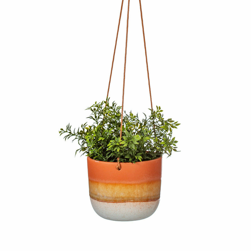 Sass & Belle Mojave Ceramic Hanging Planters Blue, Pink,Yellow,Black Terracotta