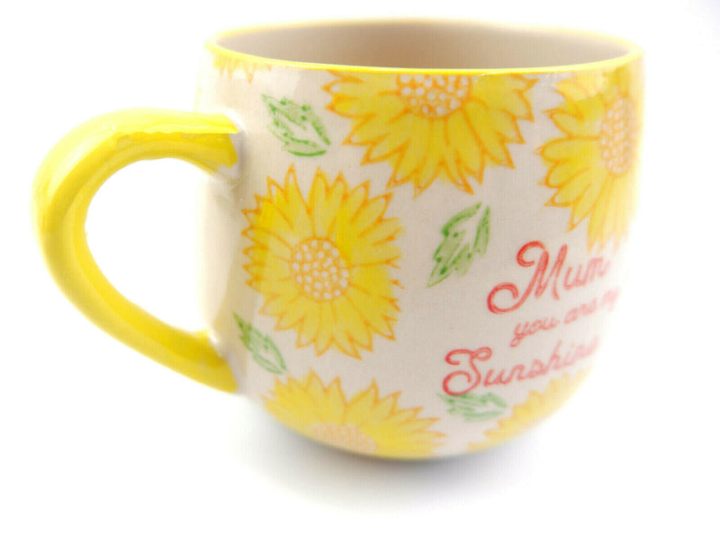 Mum Mummy Mam Day Sunflower You Are My Sunshine Bright Yellow Mug Cup Tea Coffee