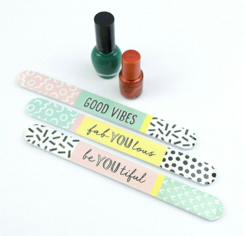 6 Set Novelty Nail File Set Manicure Emery Board-Party Bag,Hen Do Xmas Stockings