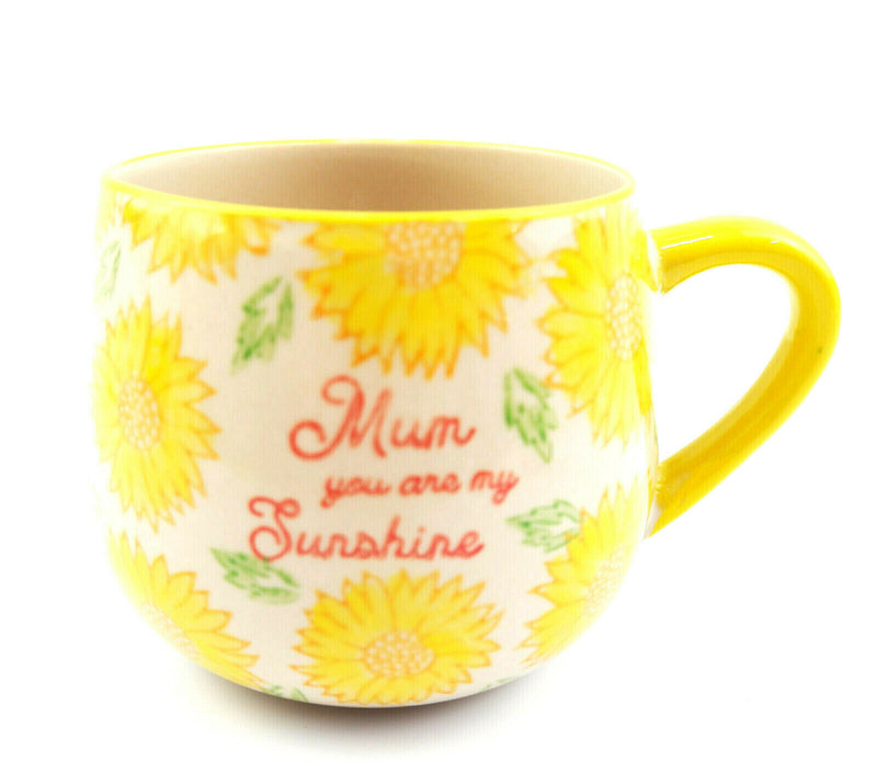 Mum Mummy Mam Day Sunflower You Are My Sunshine Bright Yellow Mug Cup Tea Coffee