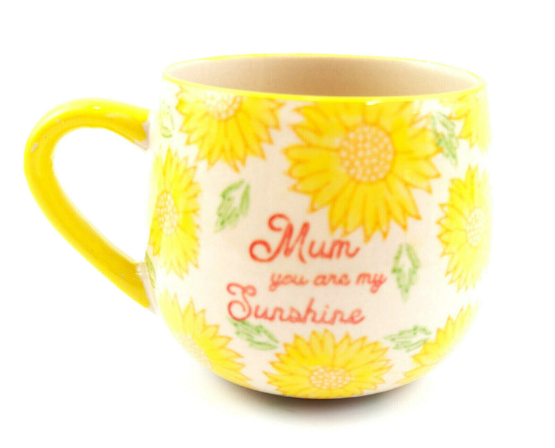 Mum Mummy Mam Day Sunflower You Are My Sunshine Bright Yellow Mug Cup Tea Coffee