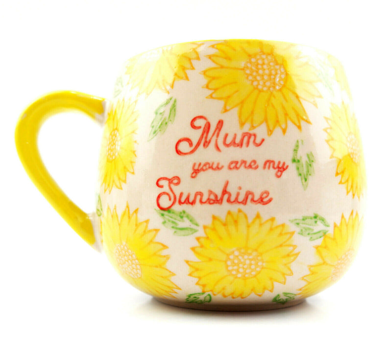 Mum Mummy Mam Day Sunflower You Are My Sunshine Bright Yellow Mug Cup Tea Coffee