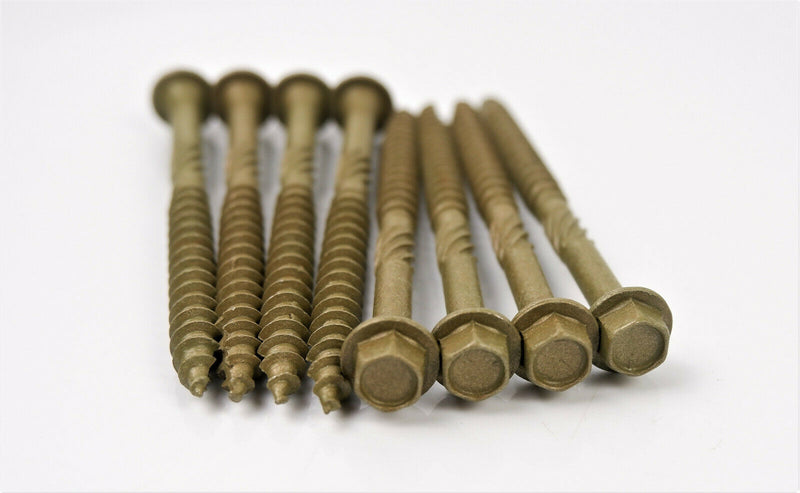 HEX HEAD LANDSCAPE SCREWS SLEEPER DECKING FIXING TIMBERFIX TIMBERLOK IN-DEX TYPE