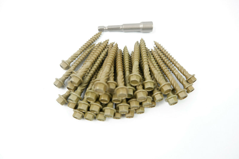 HEX HEAD LANDSCAPE SCREWS SLEEPER DECKING FIXING TIMBERFIX TIMBERLOK IN-DEX TYPE